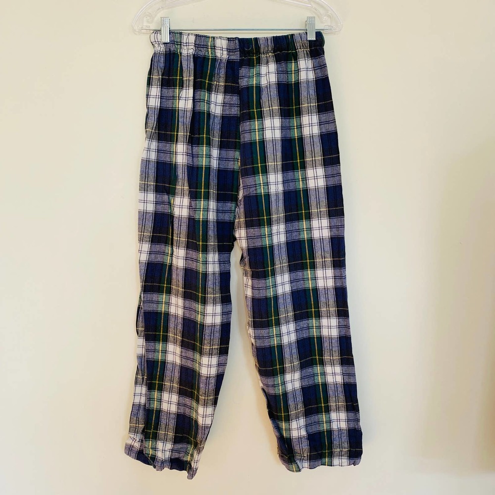 L.L. Bean Maine VTG Scotch Plaid 100% Cotton Mens Pajamas USA Sz Small Medium - Picture 6 of 8